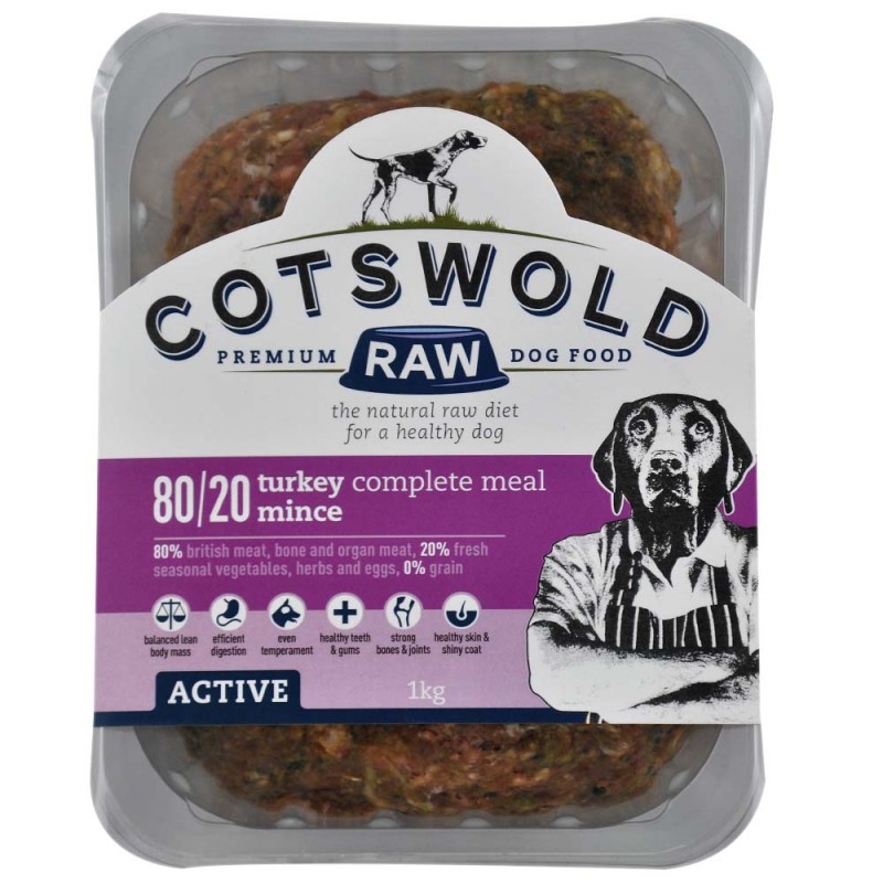 raw turkey mince for dogs